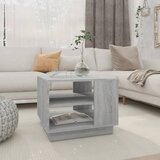vidaXL Klubska mizica siva sonoma 55x55x43 cm iverna plošča Cene