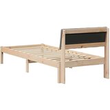  Kovinska posteljna konstrukcija Rjava in taupe 75 x 190 cm, (5000084634) | Shoptok.si