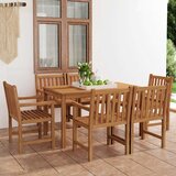  Vrtni blagovaonski set od 7 dijelova 140 x 80 cm masivno tikovino drvo | Eponuda.com