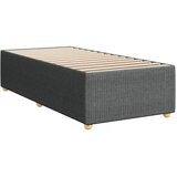  Okvir kreveta s oprugama i madrac tamnosivi 80x200cm od tkanine | shoptok.hr