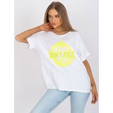 Italy Moda T-shirt-DHJ-TS-6860.26X-white-yellow | Shoptok.si