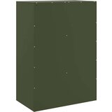  Visoka komoda maslinastozeleni 67 x 39 x 95 cm čelična | shoptok.hr
