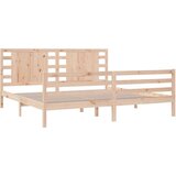  Posteljni okvir iz trdne borovine 200x200 cm, (21073571) | Shoptok.si