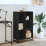vidaXL Ormar za knjige crni 65,5x33x107,5 cm izrađeno drvo | shoptok.hr