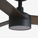Faro 34298WT1S-LED Ventilator RUDDER L 18W/230V CCT sa prigušivačem, prečnik 132 cm, braon/crna WT + DO | Eponuda.com