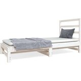  Izvlečna dnevna postelja bela 2x(90x190) cm trdna borovina, (20726126) | Shoptok.si