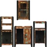 vidaXL Set namještaja za kupaonicu Zidne 4 pcs Čvrsto reciklirano drvo | shoptok.hr