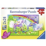 Ravensburger puzzle - Dugini konji - 2x24 delova Cene