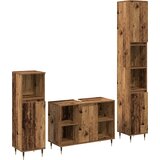 vidaXL 3-delni set kopalniškega pohištva iz starega lesa | Shoptok.si