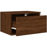  Zidni noćni ormarić s LED svjetlima boja smeđeg hrasta | shoptok.hr