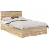  Krevetna konstrukcija s uzglavljem Sonoma hrast 135 x 190 cm | shoptok.hr