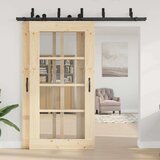 vidaXL Komplet opreme za drsna vrata 213,5 cm jeklo črne barve | Shoptok.si