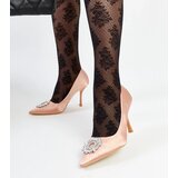 Gemre Beige satin-finish stilettos with rhinestones Clemente Cijene