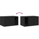 vidaXL Kutija za mačji pijesak crna 80x50x45 cm konstruirano drvo | shoptok.hr
