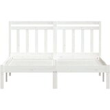  Okvir za krevet od masivne borovine bijeli 140 x 190 cm | shoptok.hr
