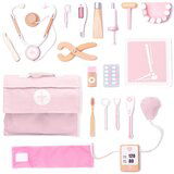 UMU Toys Doctor's set aktivnostna igrača iz lesa Pink | Shoptok.si