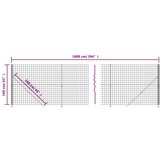 vidaXL Ograda od žičane mreže s prirubnicom zelena 1 6 x 10 m | shoptok.hr