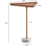Livetastic Mizica Mango, Pravi Les, Videz Marmorja, Zlata | Shoptok.si