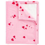 Catherine Lansfield Rožnata odeja iz flisa 200x240 cm Heart – | Shoptok.si