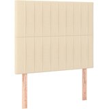  Okvir kreveta s oprugama i madrac krem 80x200 cm od tkanine | shoptok.hr
