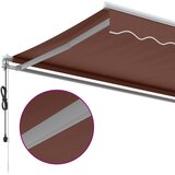 Tenda na automatsko uvlačenje smeđa 450 x 350 cm | shoptok.hr