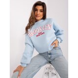 My Red Lips Sweatshirt-EM-BL-617-14.09-light blue | Shoptok.si