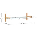 Kave Home Stakleni modularni sustav polica u prirodnoj boji 110x28x30,5 cm Sitra – | shoptok.hr