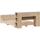 vidaXL Posteljni okvir brez vzmetnice 135x190 cm trdna borovina | Shoptok.si