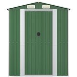 vidaXL Vrtno spremište zeleno 192 x 357 x 223 cm od pocinčanog čelika | shoptok.hr