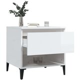 vidaXL bočni stolići 2 kom sjajni bijeli 50x46x50 cm konstruirano drvo | shoptok.hr