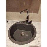  set sudopera sa slavinom i sifonom g stone km 12 granit crna + elegance hrom slavina Cene