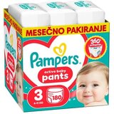 Pampers hlačne plenice Pants, velikost 3, 180 kosov Cene