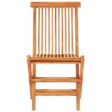  3-dijelni bistro set od tikovine sa sivim kariranim jastucima | shoptok.hr