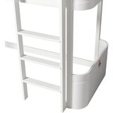 Oliver Furniture® nadstropna posteljica mini+ low loft bed 60x160 white | Shoptok.si