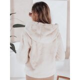 DStreet Płaszcz damski krótki ELMIRIS beżowy futerkowy | shoptok.hr