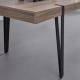 Bessagi Home moderna jedilna miza elin, hrast, železo | Shoptok.si