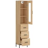  Visoka komoda hrasta sonome 34,5x34x180cm od konstruiranog drva | shoptok.hr