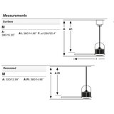 Faro 334351N - LED prigušiva ventilator WEAVER M 16W/230V prečnik 128 cm braon/crna + daljinski upravljač | Eponuda.com