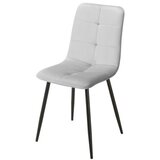 Art Invest Trpezarijska stolica 1225 Svetlo Siva/Metalne crne noge 425x390x920mm ( 775-519 ) Cene