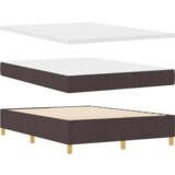  Box Spring Postelja z Mattresom Temno Rjava 140x200 cm Tkanina, (22051570) Slike