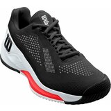 Wilson Rush Pro 4.0 Mens Tennis Shoe Black/White/Poppy Red 42 2/3 Cene