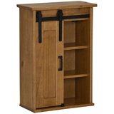 vidaXL Viseča omara HALDEN z drsnimi vrati 49x22,5x70 cm Bor | Shoptok.si