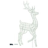 Aigostar LED spoljašnja božićna dekoracija 240xLED/8 funkcija 1,25m IP44 hladna bela jelen | Eponuda.com