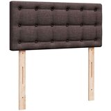 vidaXL Otomanski posteljni okvir z vzmetnicami rjav 200x200 cm blago | Shoptok.si