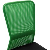 vidaXL uredska stolica crno-zelena 44x52x100 cm od mrežaste tkanine | shoptok.hr