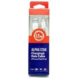 Alpha Star USB kabl USB 2.0 (tip A -muški) -apple lightning ( za iPHONE -muški) dužina 1.2m beli blister ( IPHONE USB-1.2M blister ) IPHONE USB-1.2M blister | ePonuda.com