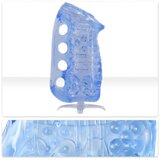Fleshlight Fleshskins Grip Blue Ice - na obeh koncih odprt masturbator (moder) Cene