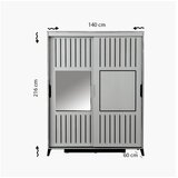 Hanah home Ormar 140x216x60cm Bijeli | Eponuda.ba
