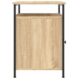  Noćni ormarić boja hrasta 40 x 42 x 60 cm od konstruiranog drva Smeđa | shoptok.hr