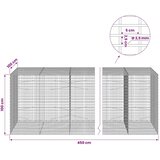  Gabion s žicom debljine 3 5 mm i mrežom 5x2 5 cm 450x100x100 cm - 100 cm 100 cm 450 cm | shoptok.hr